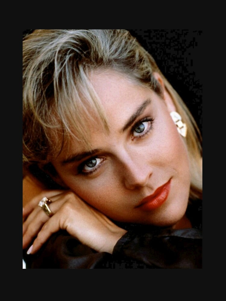 Sharon Stone Retro , Sharon Stone Tee, Sharon Stone Tribute Shirt, Sharon Stone Homage Tees by lavonedunbar
