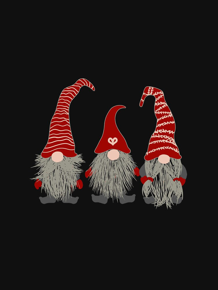 3 Nordic Gnomes Swedish Nisse Tomte Christmas Pajama Gift Long Sleeve by zerniakcor