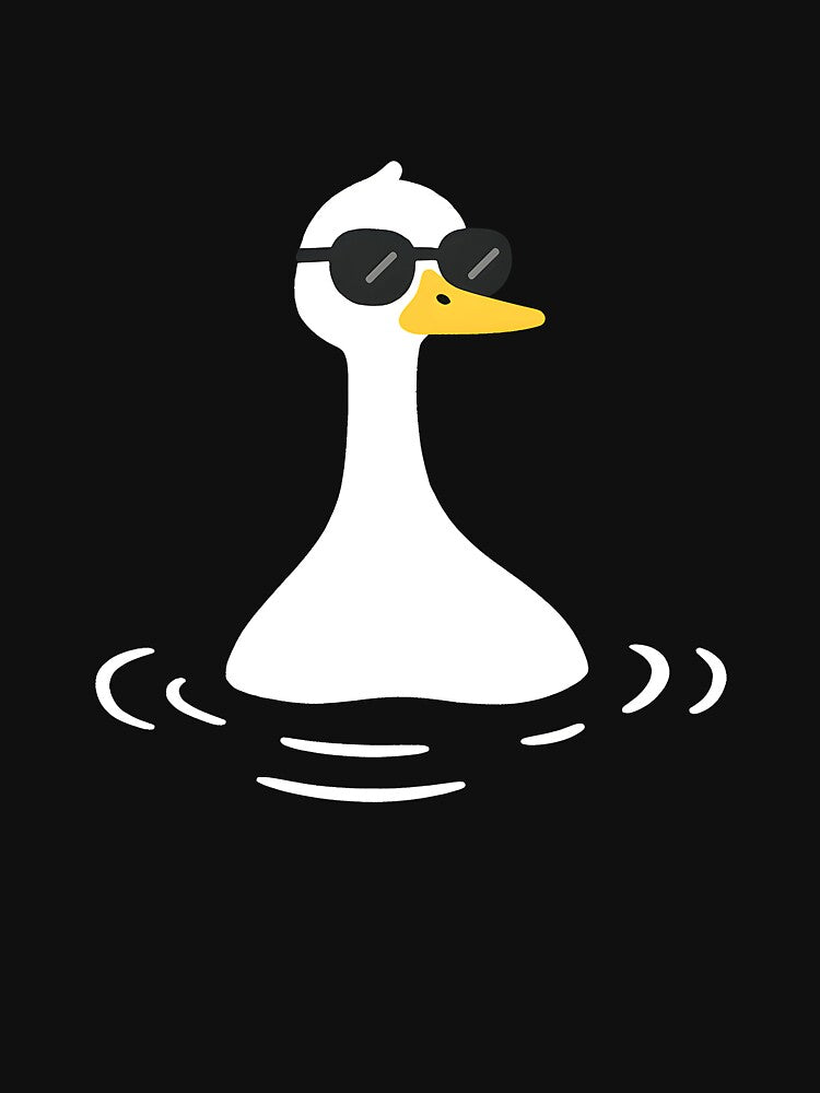 Funny Silly Goose with Sunglasses Cool Animals Meme by MinistryOfNIniji Unisex , , , Long Sleeve Tee