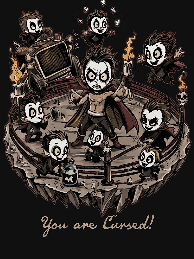 Danhausen And The Minis You Are Cursed by DillonHuerta Unisex , , , Long Sleeve Tee