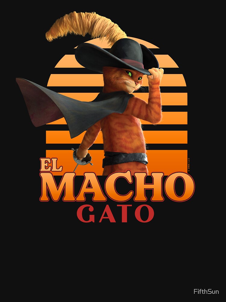 DreamWorks Puss In Boots: The Last Wish El Macho Gato Logo by FifthSun Unisex , , , Long Sleeve Tee