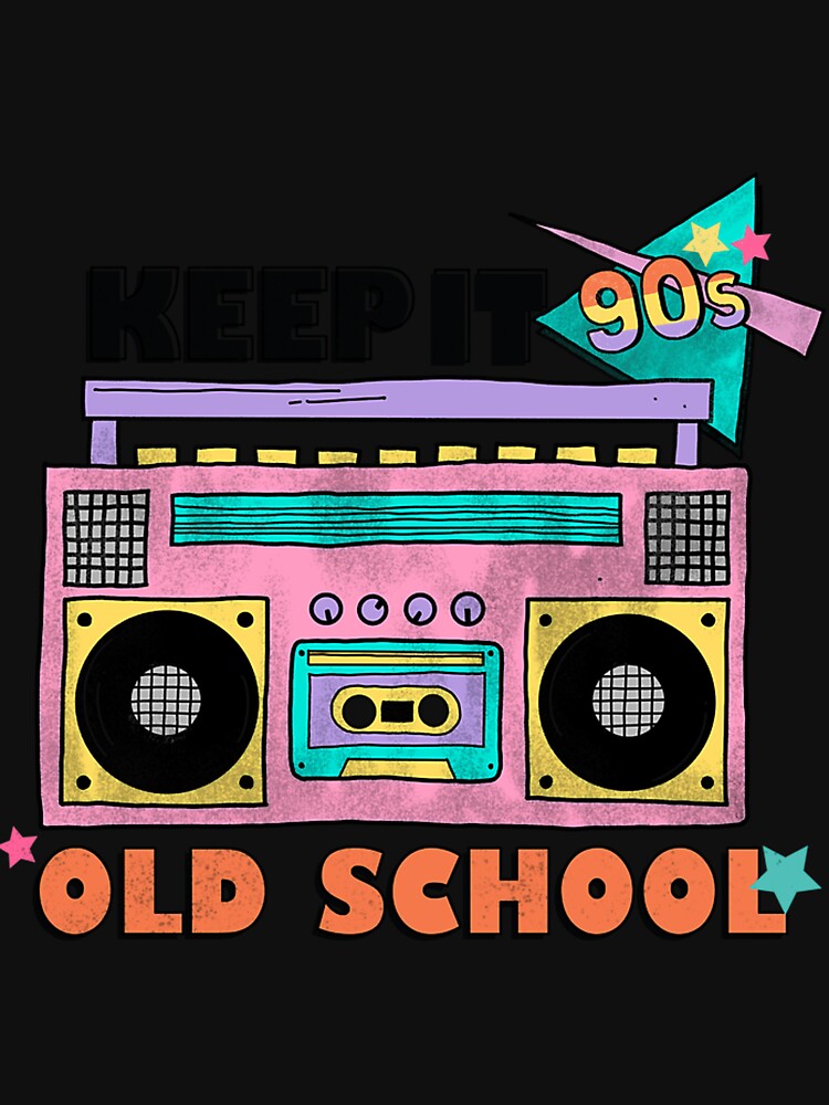 Keep It Old School 90S Theme Retro Pack by ahronmitch4961 Unisex , , , Long Sleeve Tee