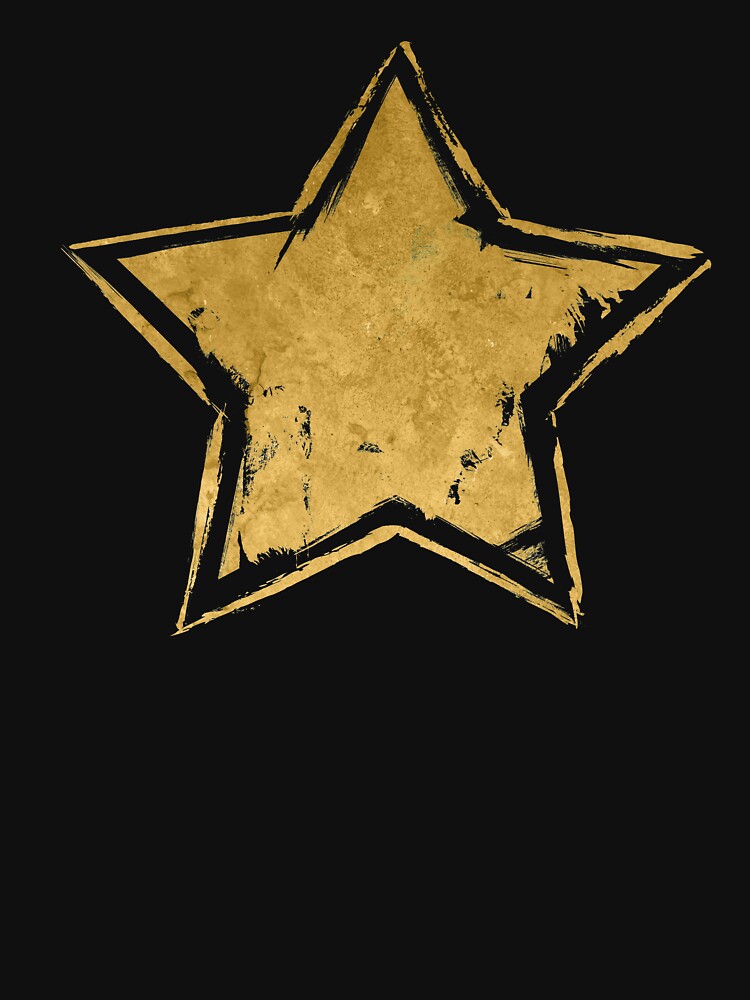 Star Vintage Gold by Lidra Zehcnas Unisex , , , Long Sleeve Tee