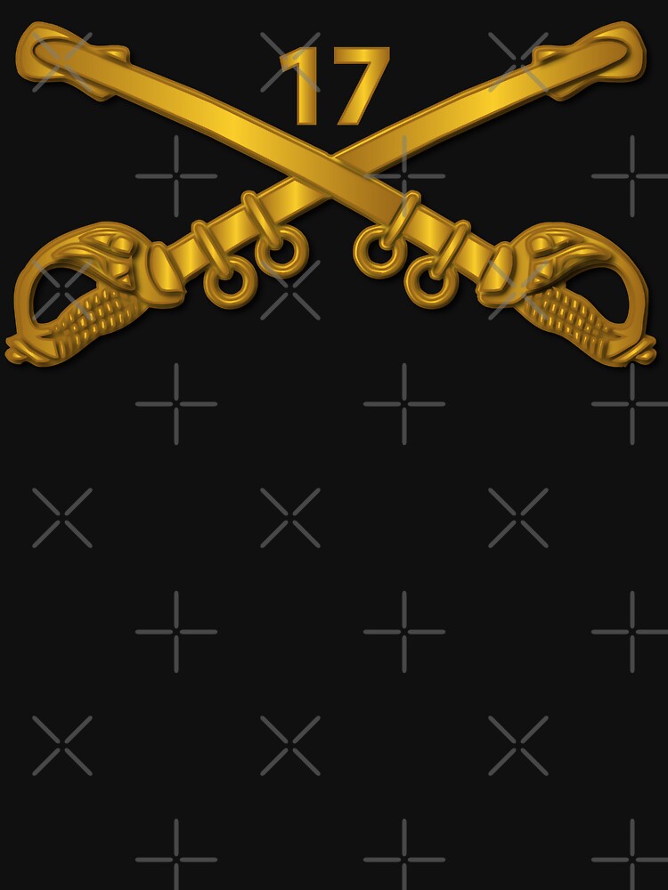 Army - 17th Cavalry Branch wo Txt by Military Insignia Products Unisex , , , Long Sleeve Tee