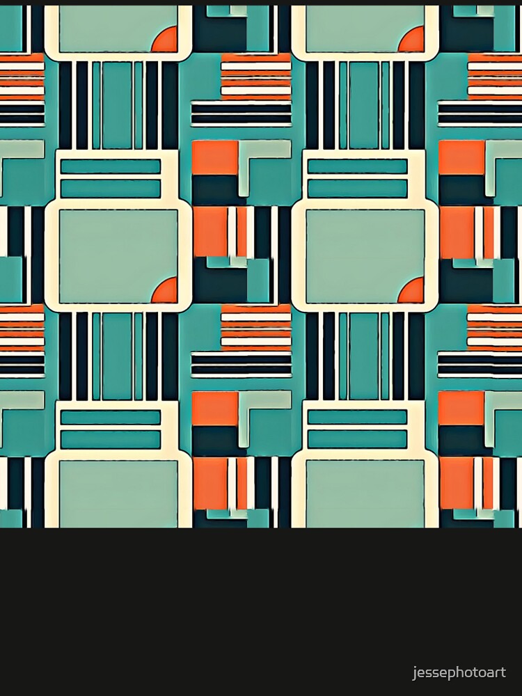 Mid Century Modern Retro Pattern Design by jessephotoart