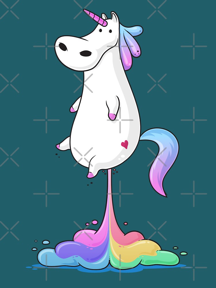Unicorn Fart by zoljo Unisex , , , Long Sleeve Tee