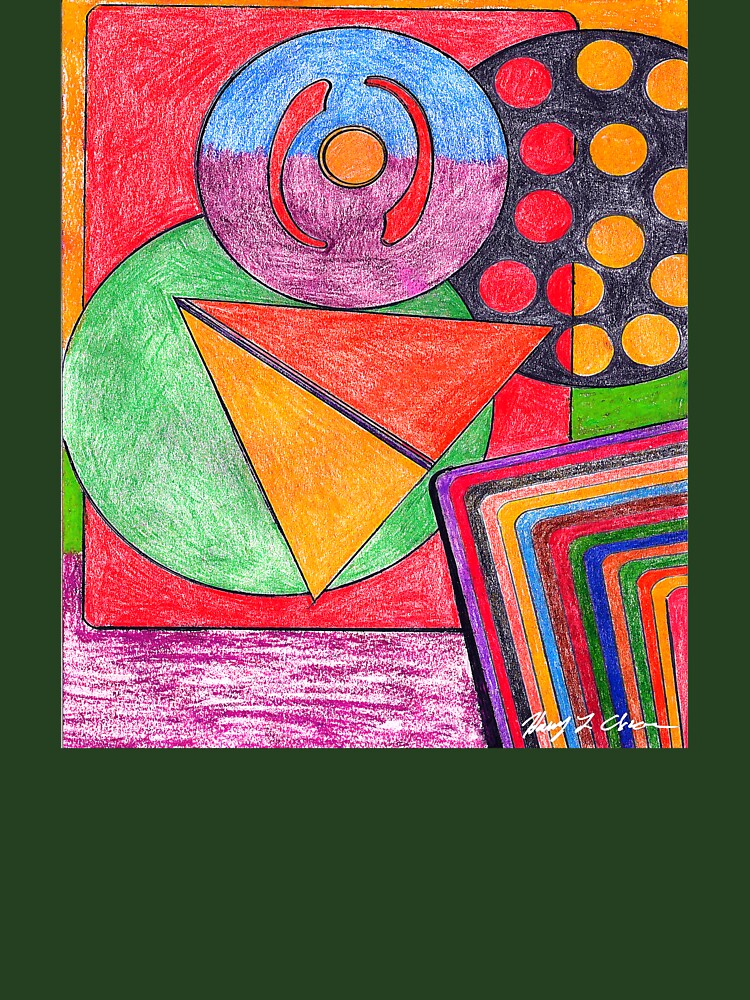 Vibrant Abstract Totem by Haxson37art
