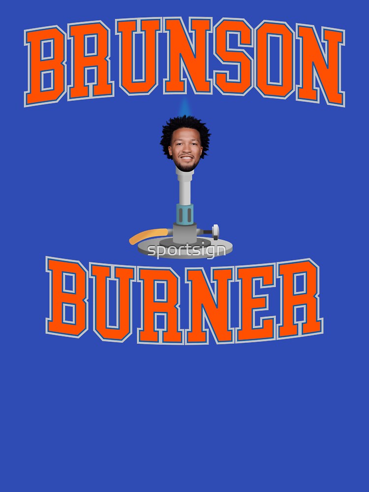 Brunson Burner - Jalen Brunson - Knicks Basketball - Funny Meme by sportsign Unisex , , , Long Sleeve Tee
