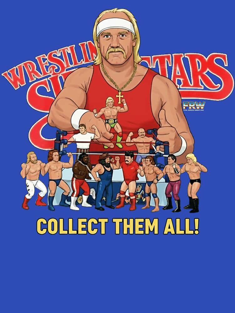 80s wrestling figures by FoulRipken Unisex , , , Long Sleeve Tee
