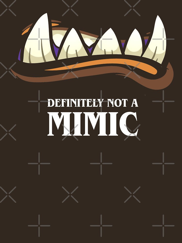 Definitely Not A Mimic Tabletop RPG Gaming by pixeptional Unisex , , , Long Sleeve Tee