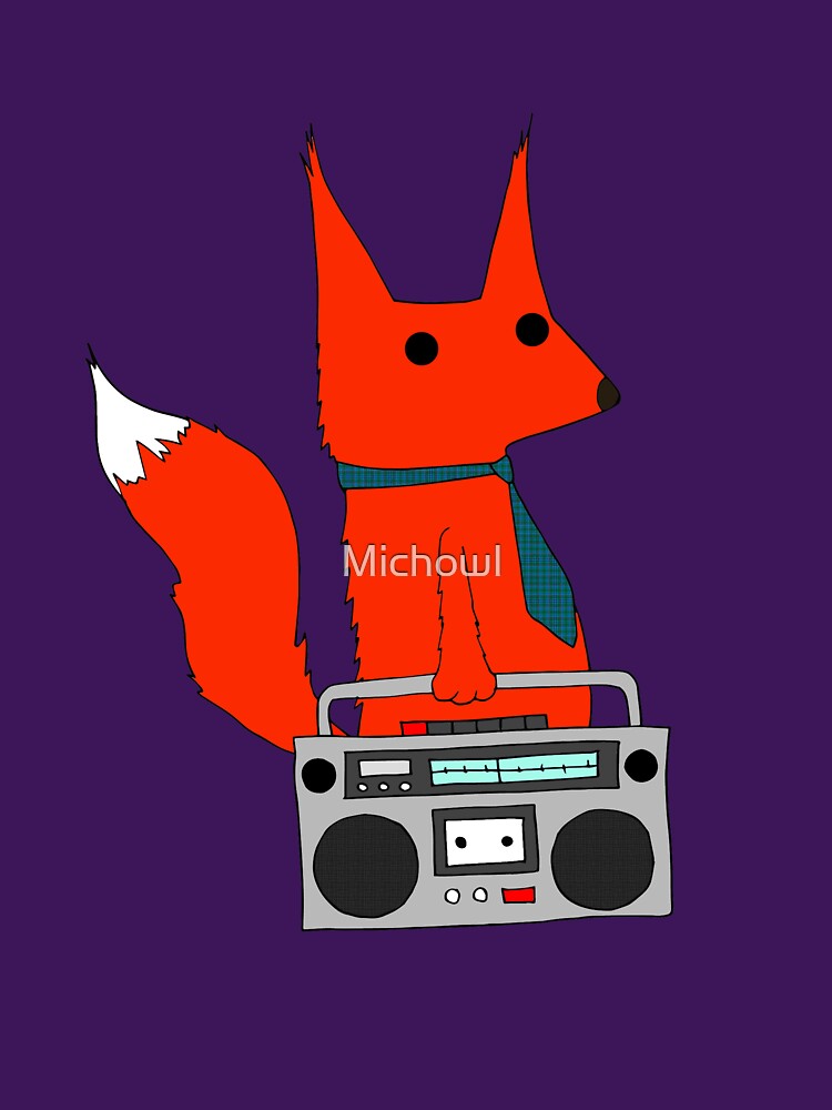 music fox by Michowl Unisex , , , Long Sleeve Tee