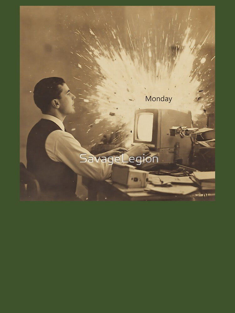monday, funny monday, mondy office, funny office, office work, IT Humor, computer humor. by SavageLegion