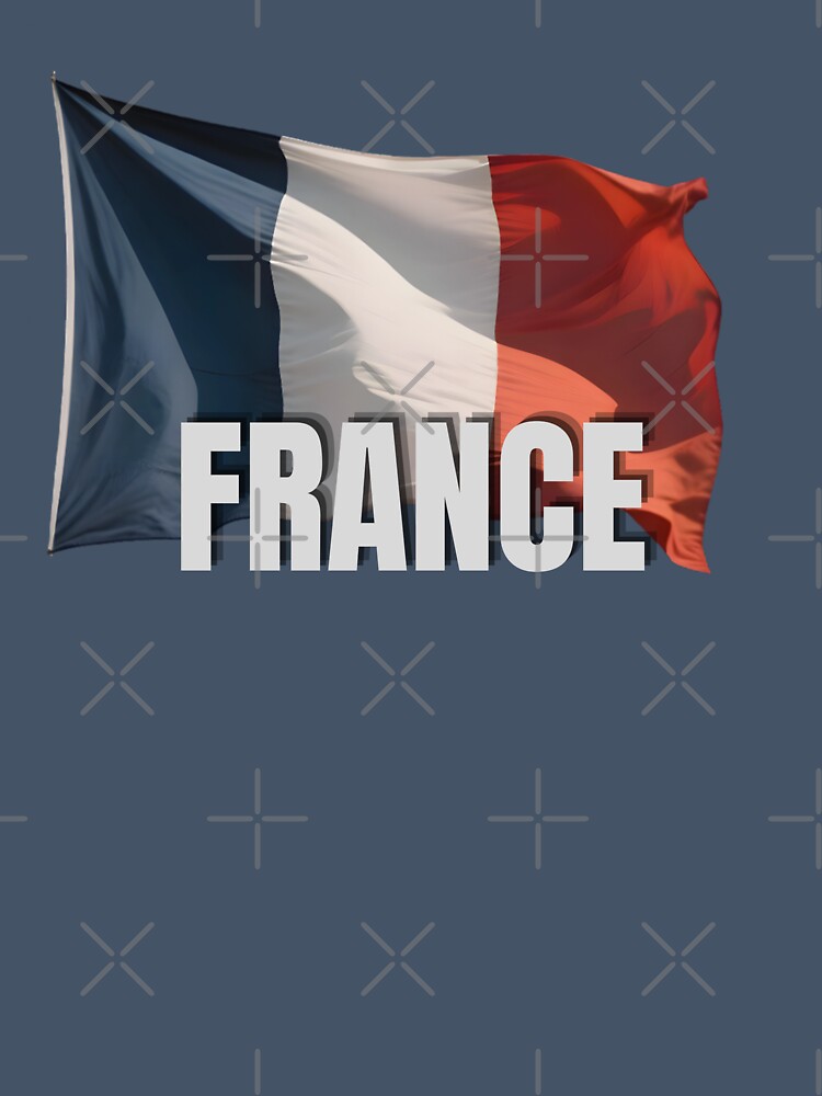 France Flag Text Design - French Tricolour Graphic by RVJdesigns
