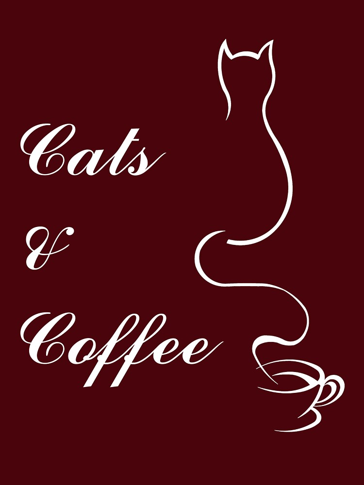 Cute Cats and Coffee by triharder12 Unisex , , , Long Sleeve Tee