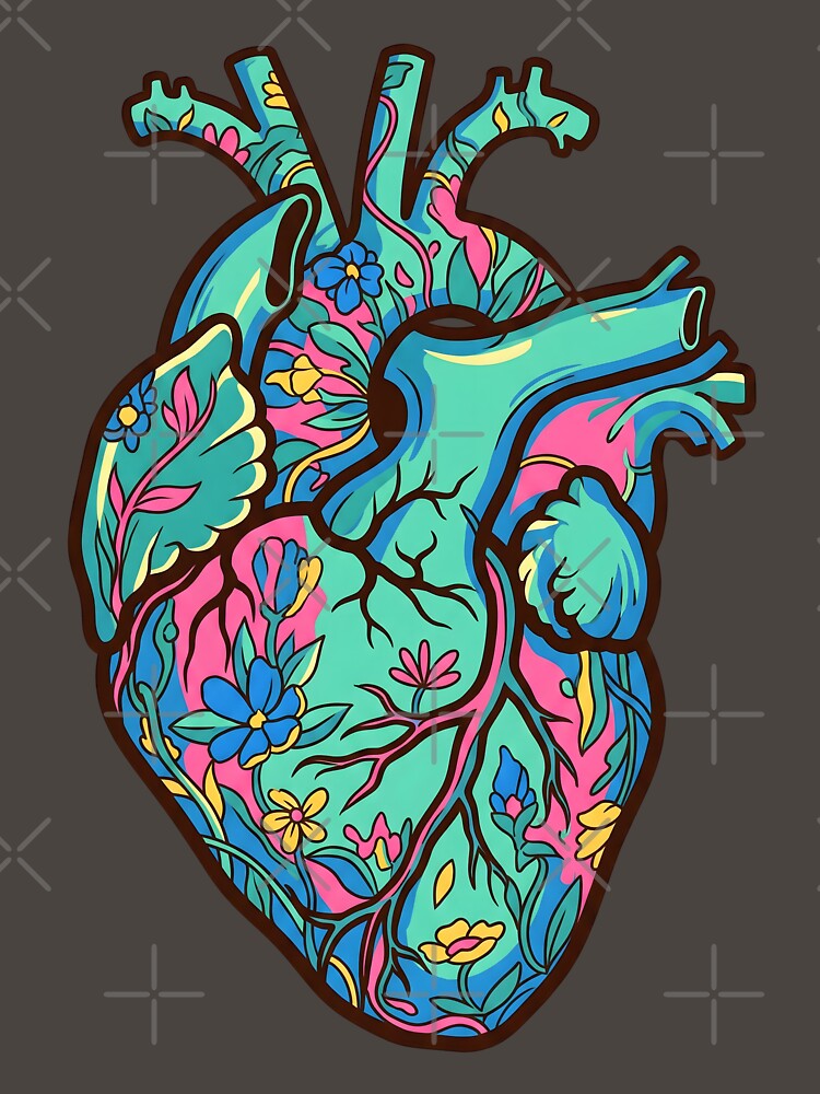 Floral Anatomical Heart by AwesomeBeyondLimits