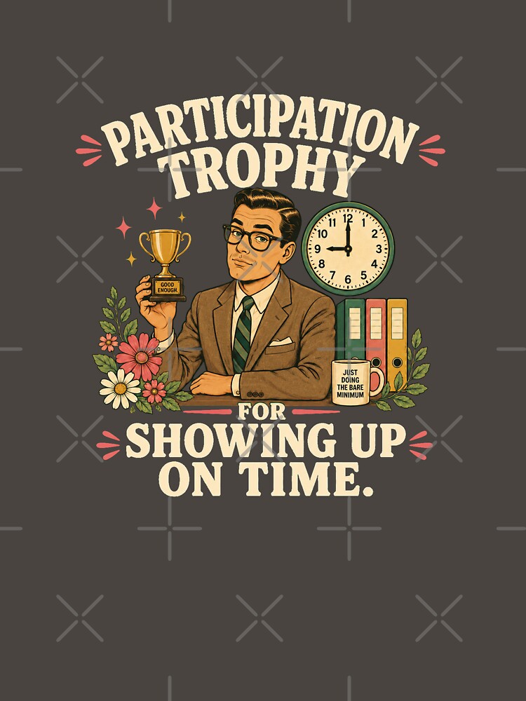 Participation Trophy Office Humor Shirt by Passionread Unisex , , , Long Sleeve Tee