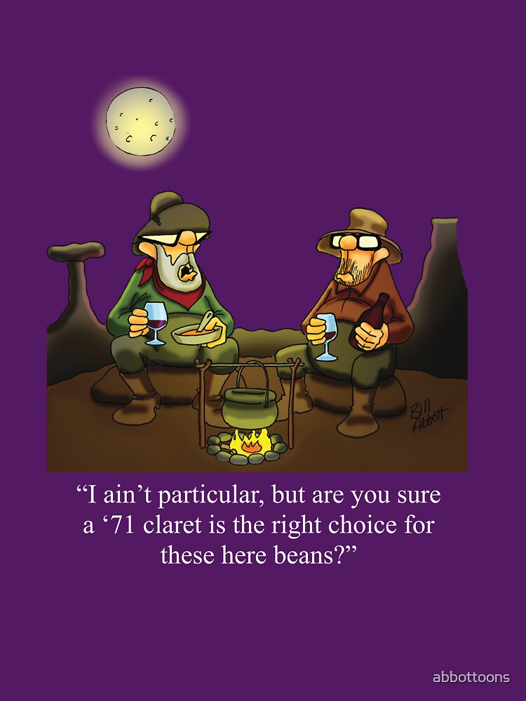 Funny Spectickles Cowboy Wine Pairing Humor by abbottoons