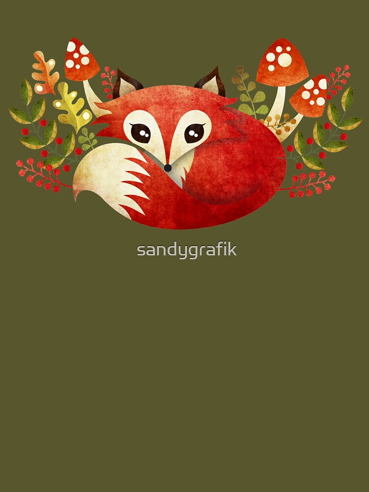 Lazy Foxy by sandygrafik Unisex , , , Long Sleeve Tee