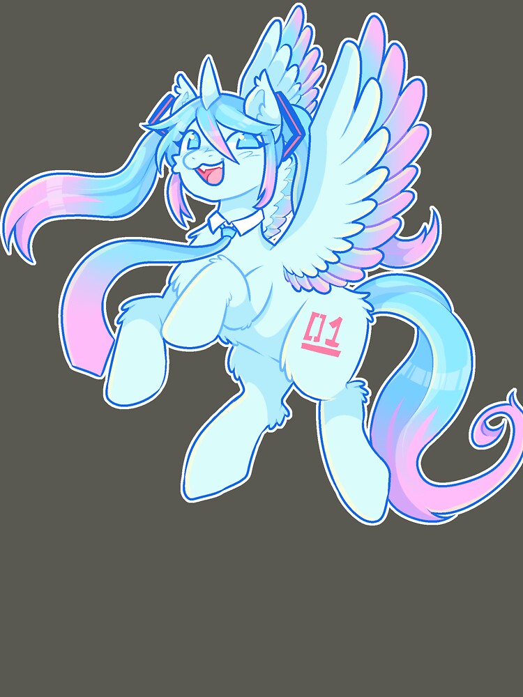 HATSUNE MIKU PONY by Circecil Unisex , , , Long Sleeve Tee