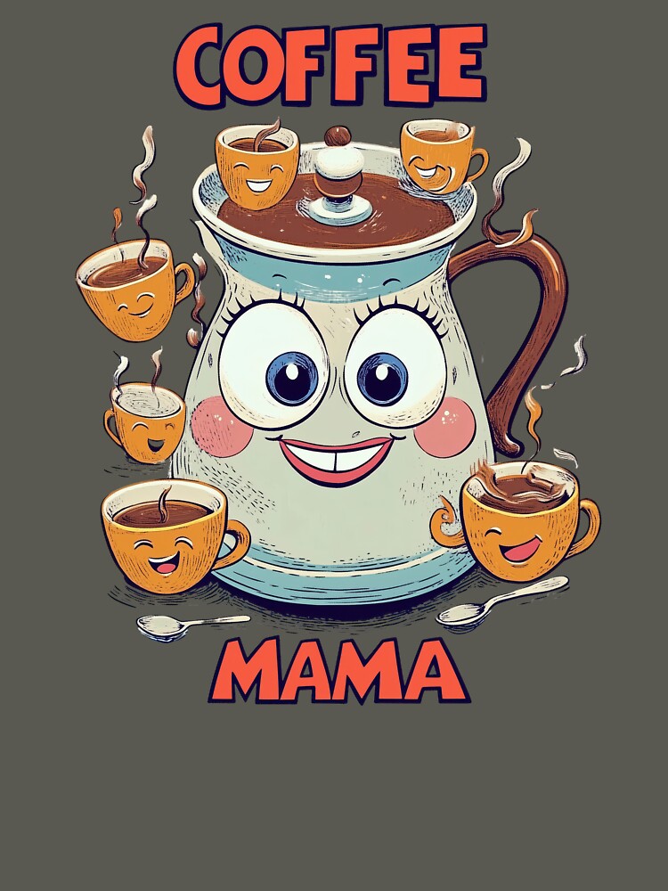 Mama Loves Coffee by uncledougie Unisex , , , Long Sleeve Tee