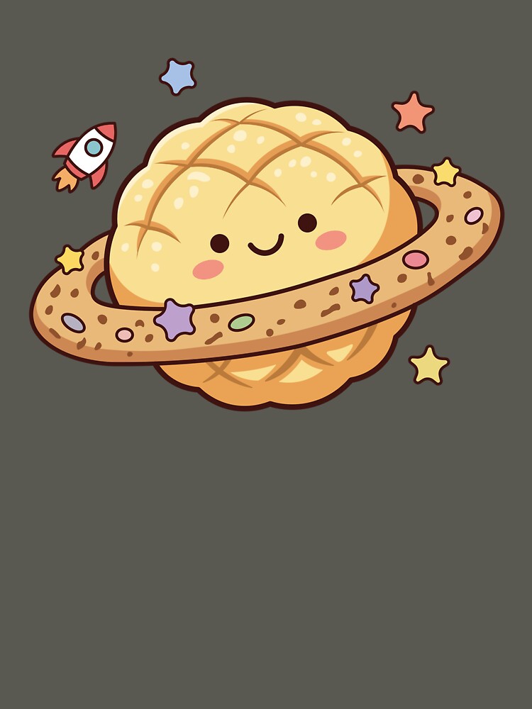 kawaii melon pan planet / kawaii food design by Mochii-studio