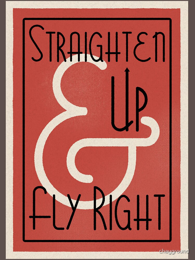 Lindy Lyrics - Straighten Up and Fly Right by chayground Unisex , , , Long Sleeve Tee