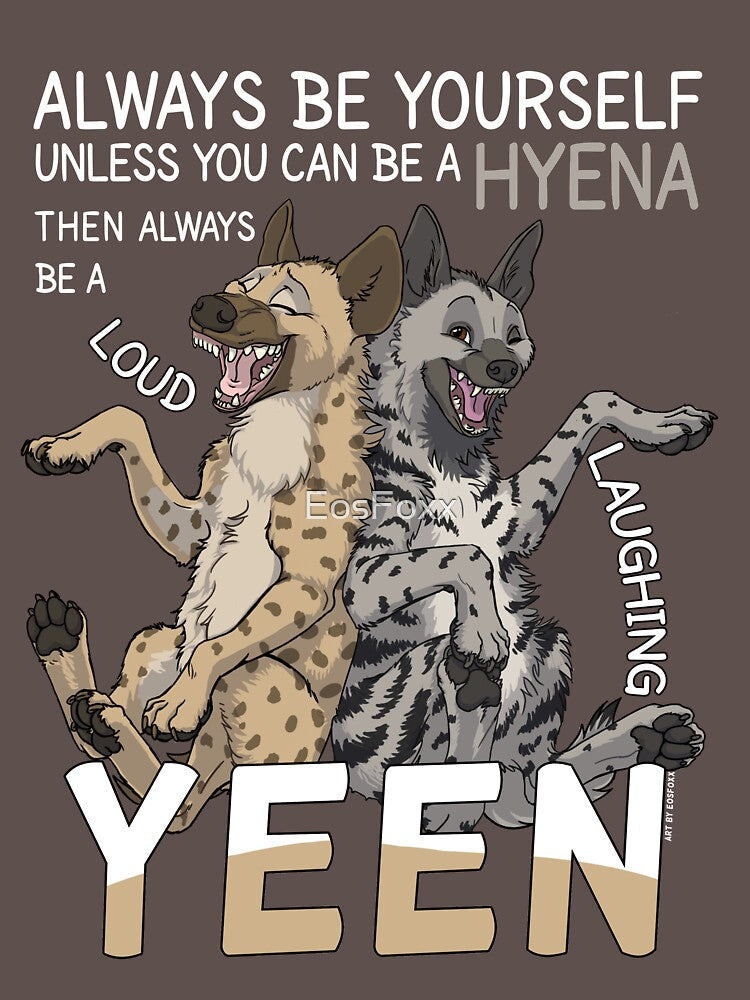 Always be hyena (for dark backgrounds) by EosFoxx Unisex , , , Long Sleeve Tee