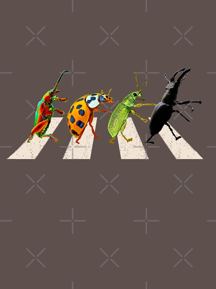 Beetles Tee Crossing by JNgraphictopia Unisex , , , Long Sleeve Tee