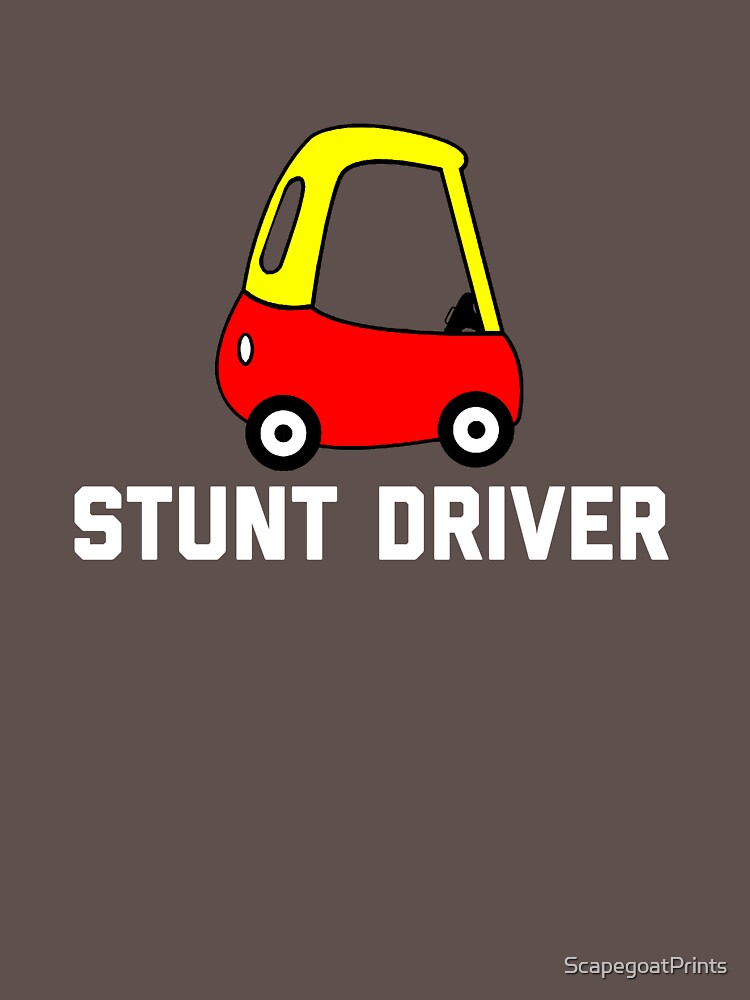 Stunt Driver Cozy Coupe by ScapegoatPrints Unisex , , , Long Sleeve Tee