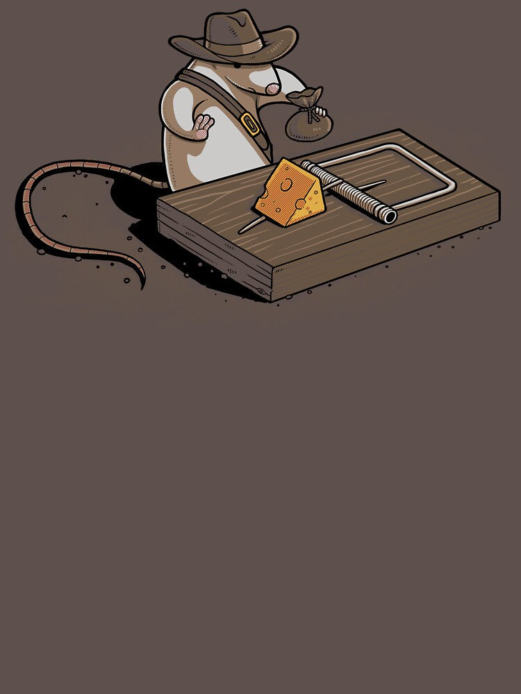 Indiana Mouse by Naolito Unisex , , , Long Sleeve Tee