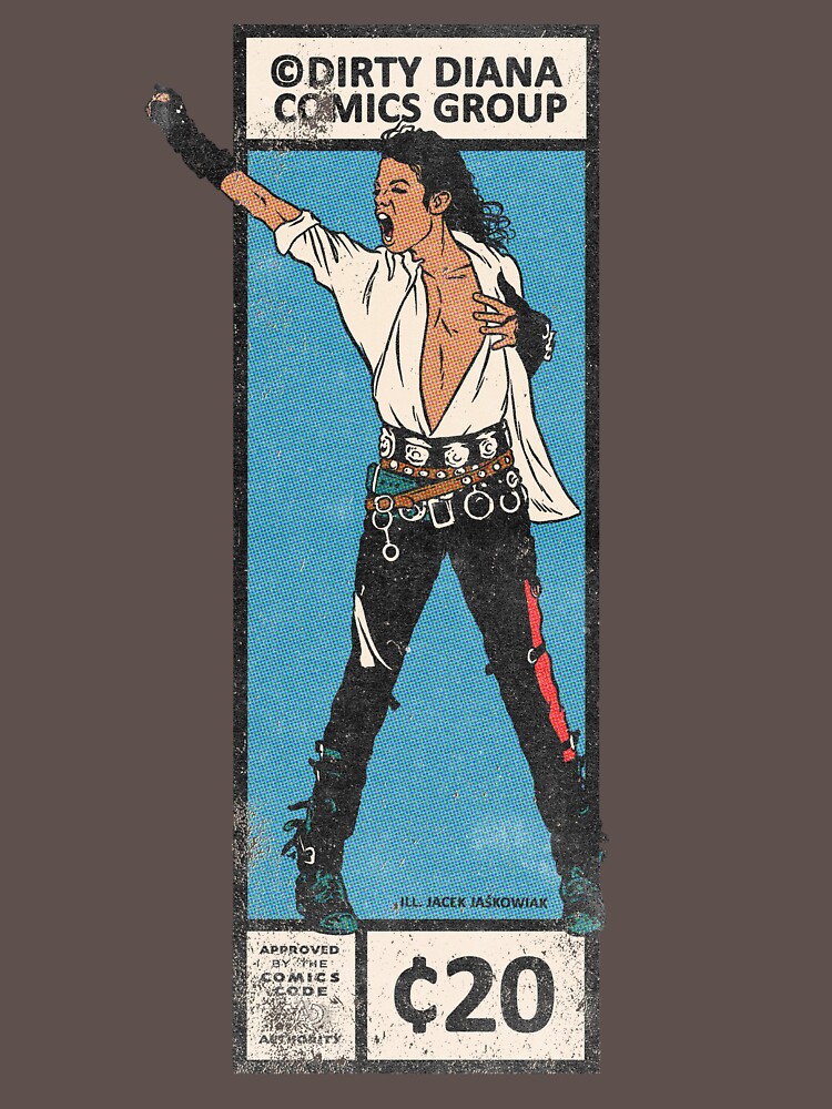 Dirty Diana '88 Corner Box Comics by JJaskowiakArt Unisex , , , Long Sleeve Tee