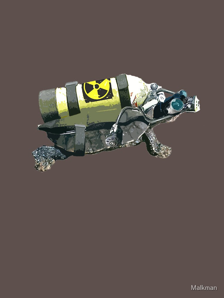 Nuclear Powered Turtle by Malkman Unisex , , , Long Sleeve Tee