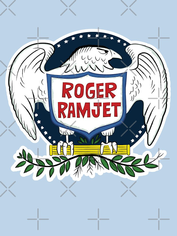 Roger Ramjet Bald Eagle by GraficBakeHouse Unisex , , , Long Sleeve Tee