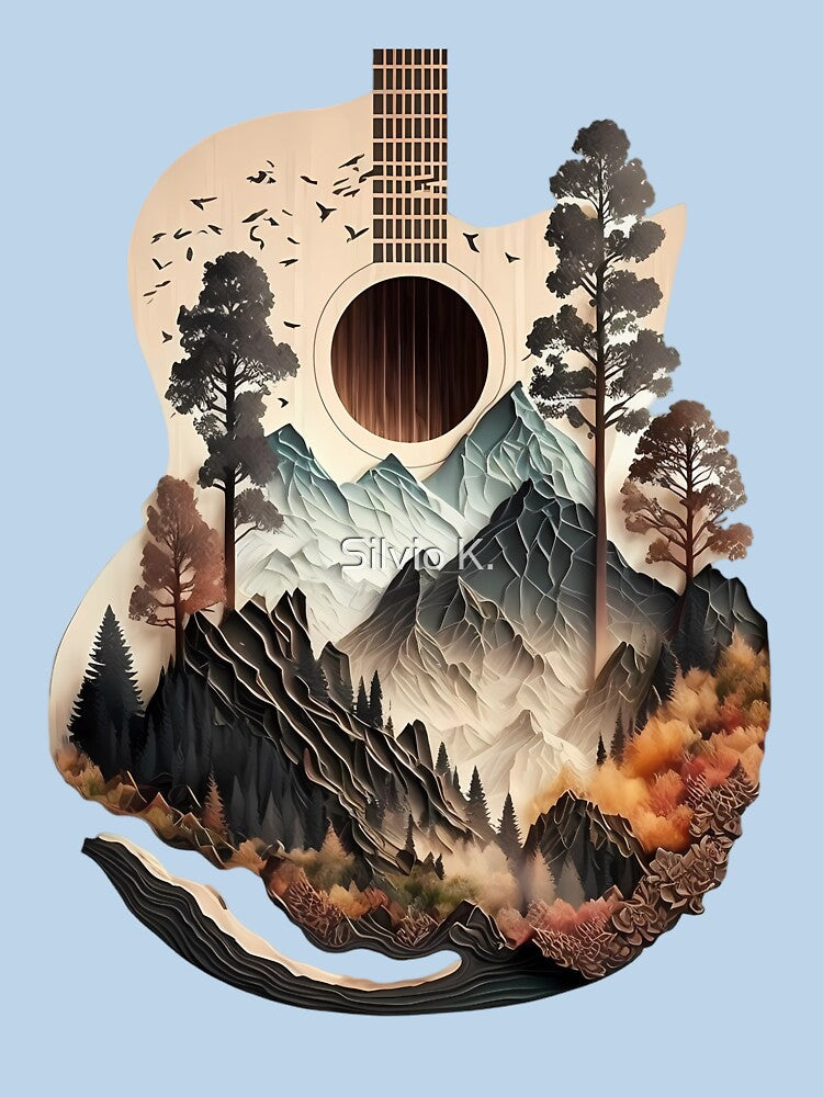 Fusion of Guitar and Nature by Silvio K.