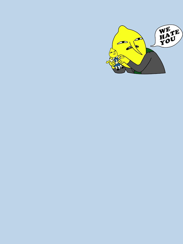 Lemongrab "We Hate You" by trblmkrspace Unisex , , , Long Sleeve Tee