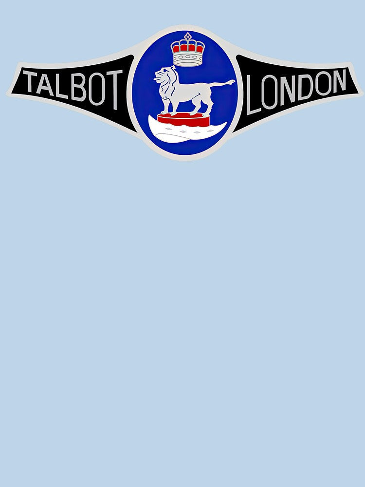 Talbot Logo 1919-1935 Vintage Car Emblem by Retr0Tshirts Unisex , , , Long Sleeve Tee
