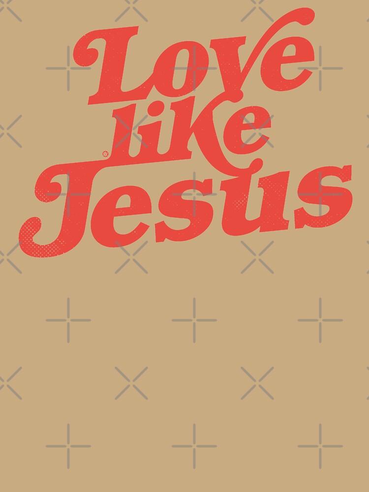 Love like Jesus / Quote / Red by Yuzik Unisex , , , Long Sleeve Tee
