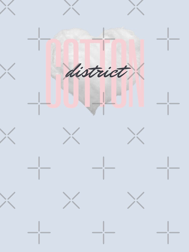 Cotton District with Heart by William Pate Unisex , , , Long Sleeve Tee
