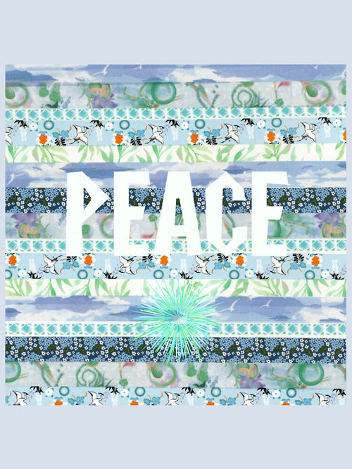 "Peace" in blues by TabbysShop