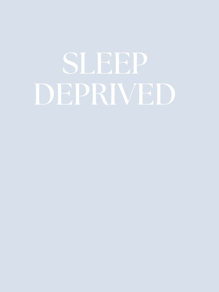 Sleep Deprived-A Funny Relatable Design by QuirkStreet Unisex , , , Long Sleeve Tee