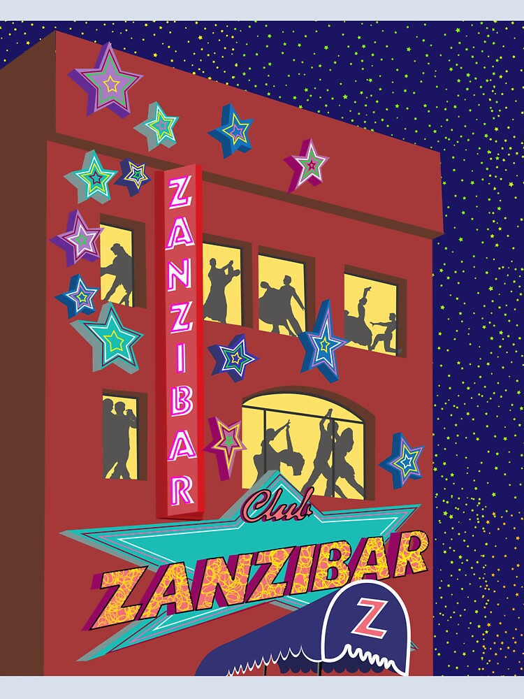 Zanzibar Dance Club by FabPosters4Less Unisex , , , Long Sleeve Tee