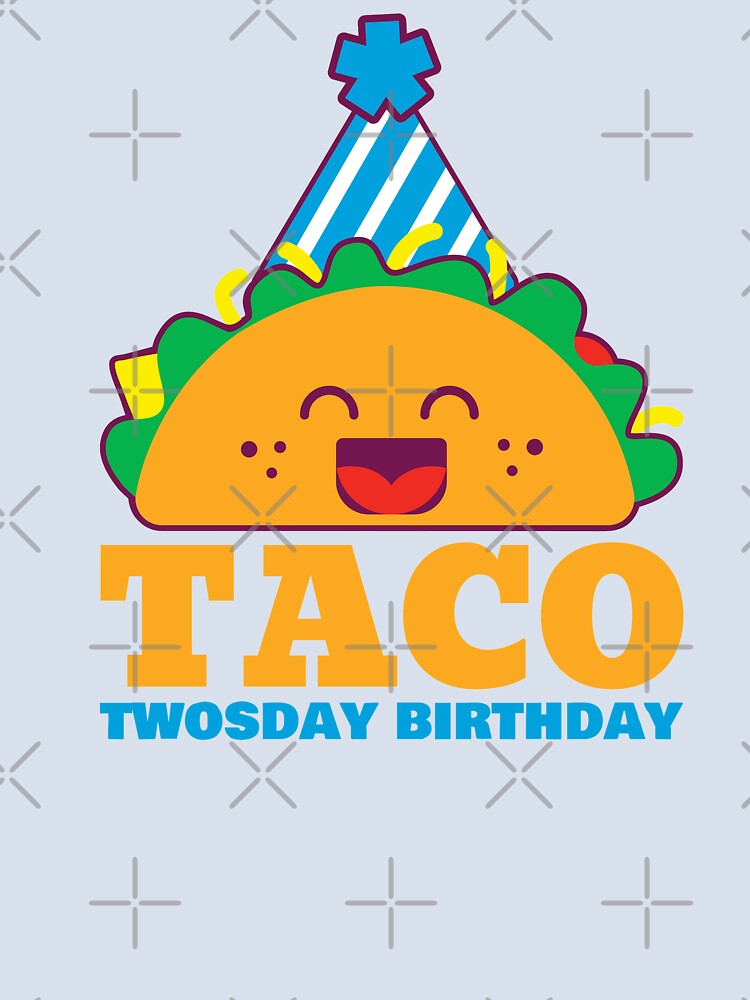 Taco twosday birthday blue boy by Mylittleprints