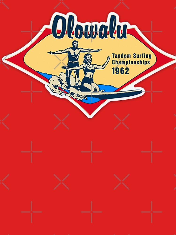 Vintage retro Hawaiian Surfing Championship 1962 - Olowalu by Kludoman