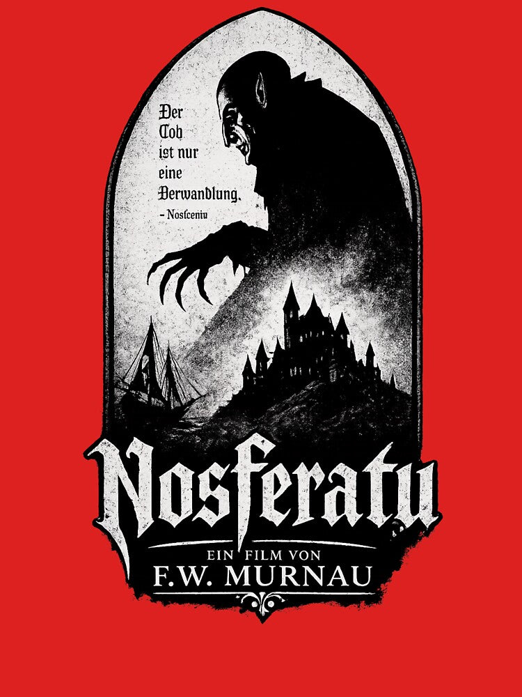Nosferatu Gothic Horror Poster | Vintage Expressionist Vampire Art | F.W. Murnau Classic Film Design by ThreadTheory976