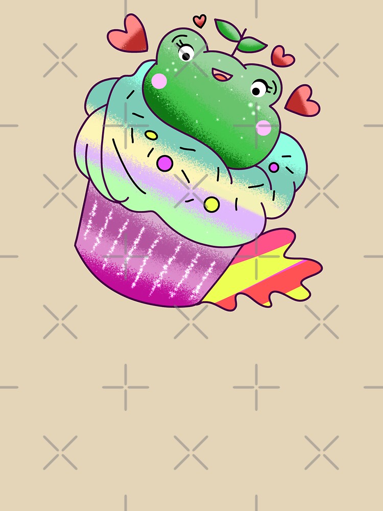 Cute pink Kawaii froggie cupcake by Quacktails