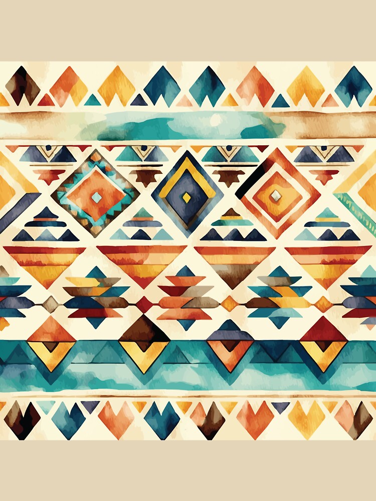 An Aztec Geometric Southwestern Design - Boho Chic Patterns by GVRDesign