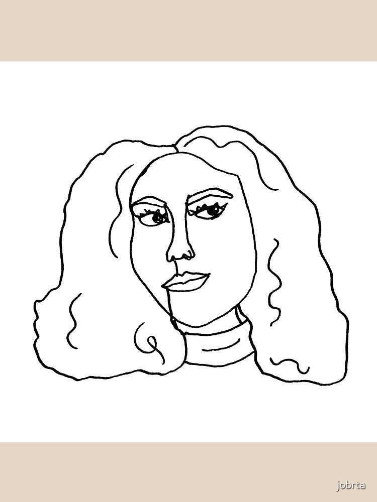 line art: self portrait by jobrta