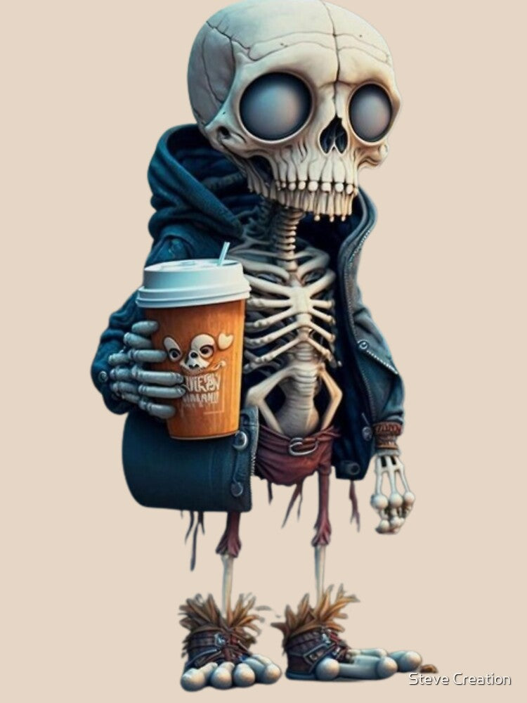 Stylish skeleton by Steve Creation Unisex , , , Long Sleeve Tee