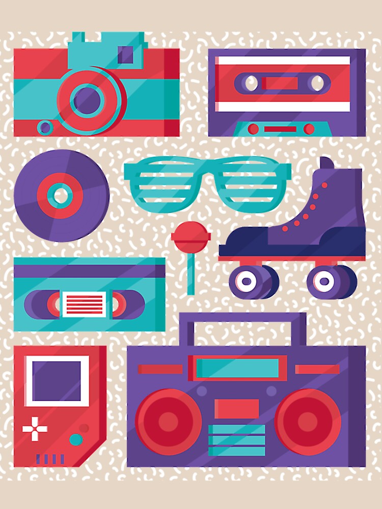 Camera Cassette Video Tape Roller Skate - 90S 80S Retro Nostalgia by MacieBins Unisex , , , Long Sleeve Tee
