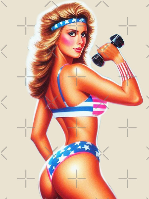 80s Bikini Woman by PulpVintage